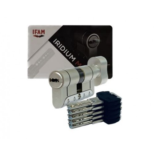 CILINDRO IRIDIUM M IRMP3030N - 30 x 30 - NÍQUEL - LEVA LARGA CON POMO